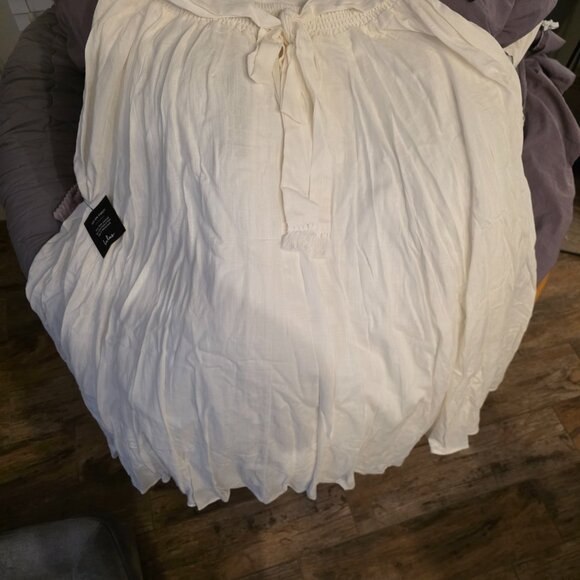 Lulus Brings You Back Ivory Two-piece Midi Dress White - Size XL - Picture 3 of 4